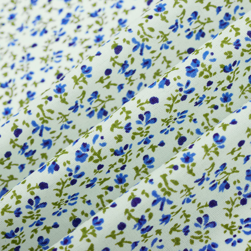 چادری گلباران سفید-آبی