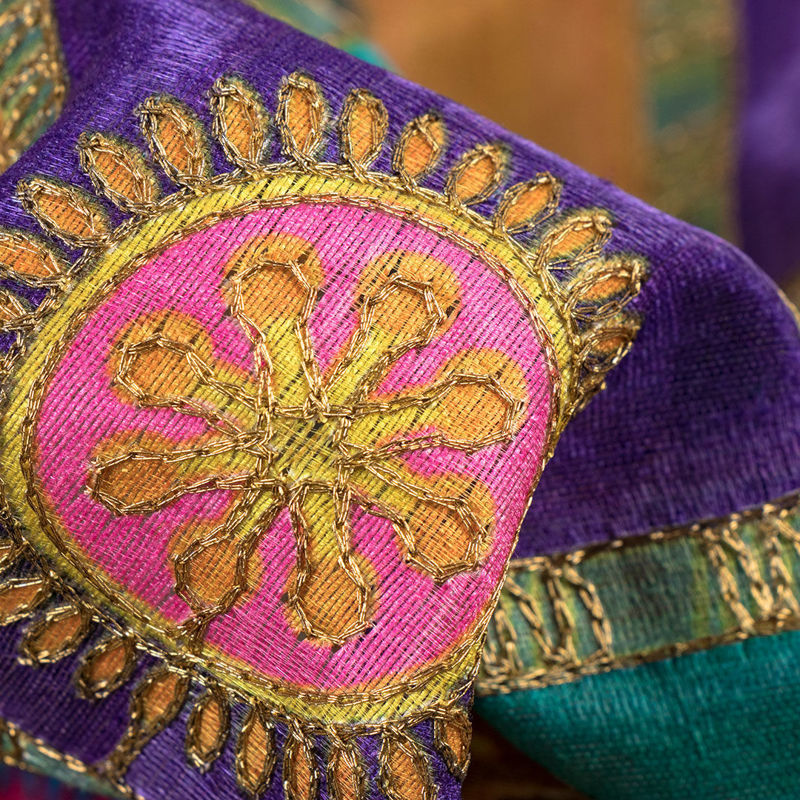 پارچه هندی سرمه دوزی