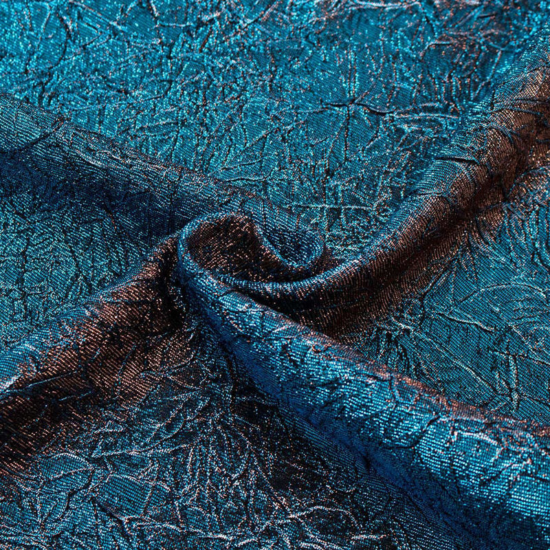 پارچه ژاکارد لمه (آبی)