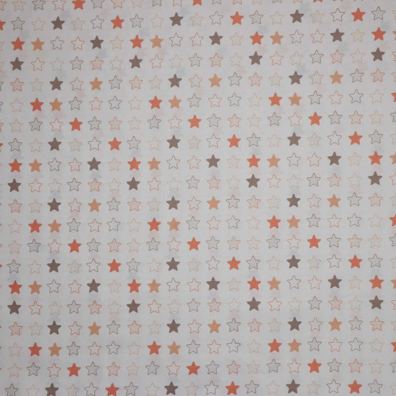 پارچه ملحفه طرح ستاره (نارنجی)