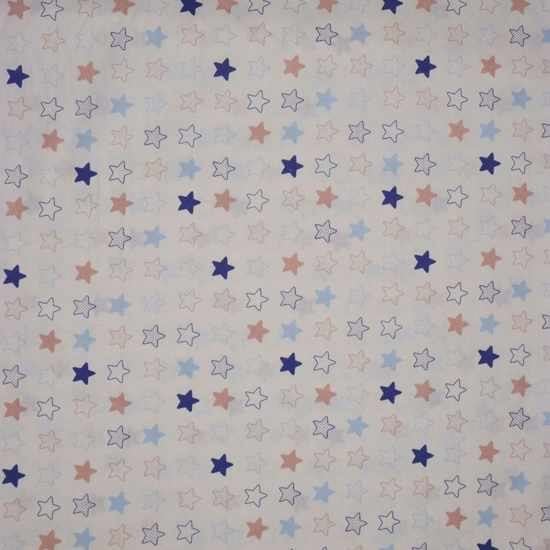 پارچه ملحفه طرح ستاره (آبی)