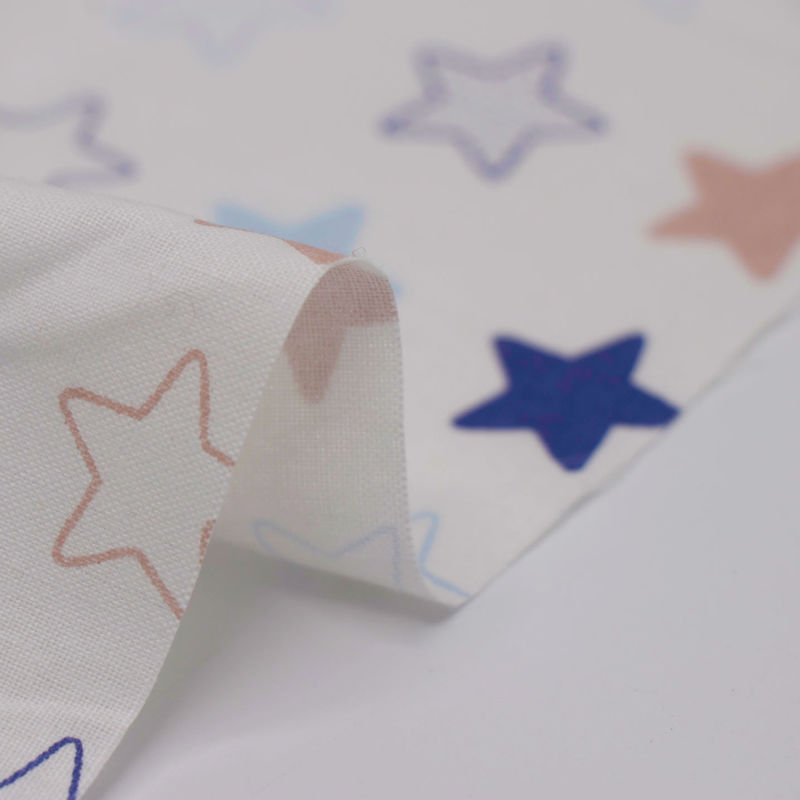 پارچه ملحفه طرح ستاره (آبی)