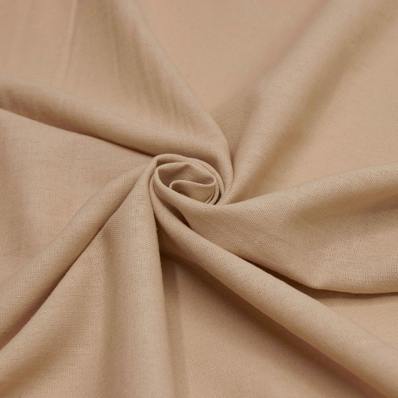 پارچه لینن کنفی ساده (کرم)