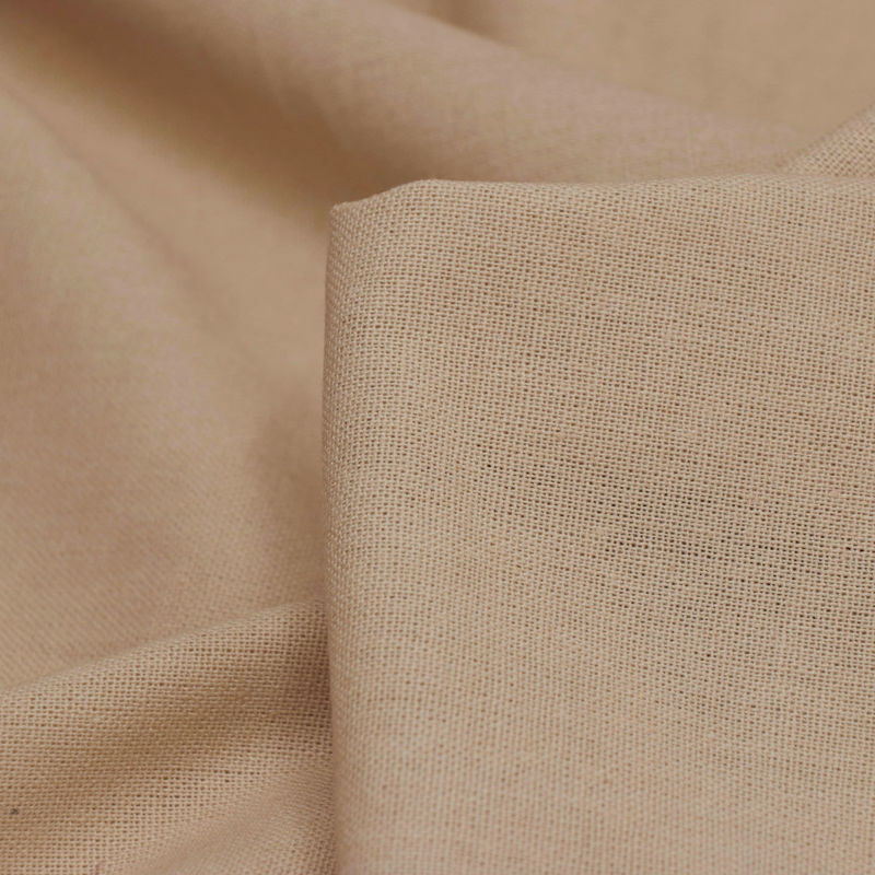 پارچه لینن کنفی ساده (کرم)