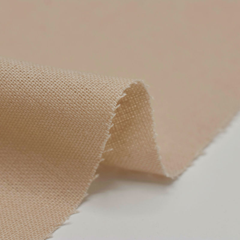 پارچه لینن کنفی ساده (کرم)