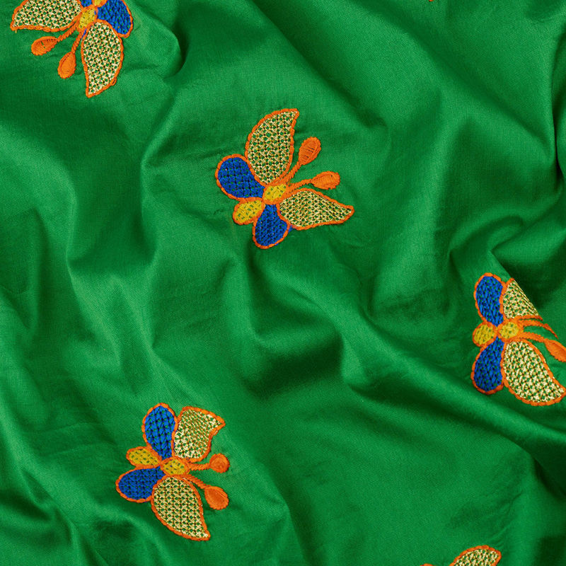 هندی تافته پروانه سبز