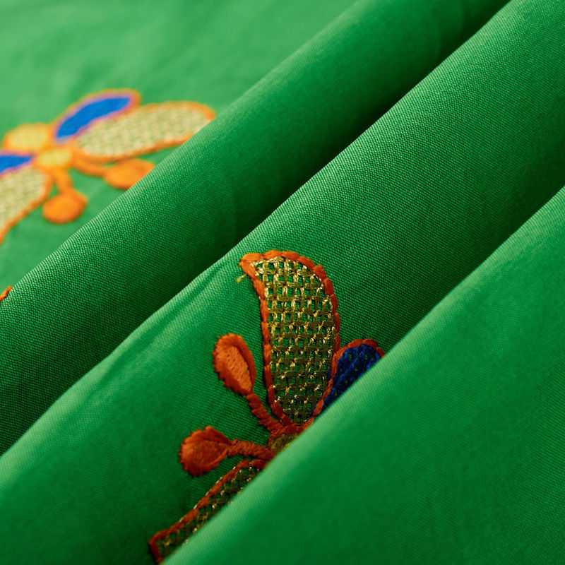 هندی تافته پروانه سبز