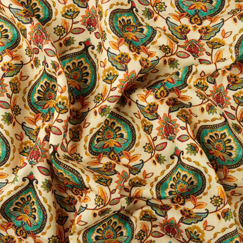 هندی نخی ترنج و پیچک کرم