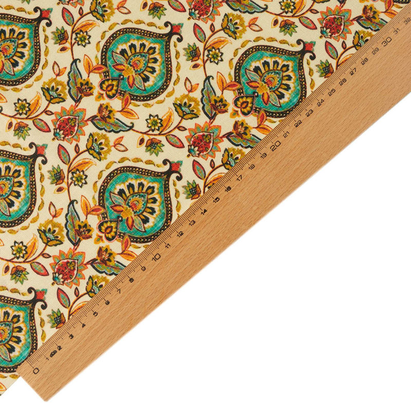 هندی نخی ترنج و پیچک کرم
