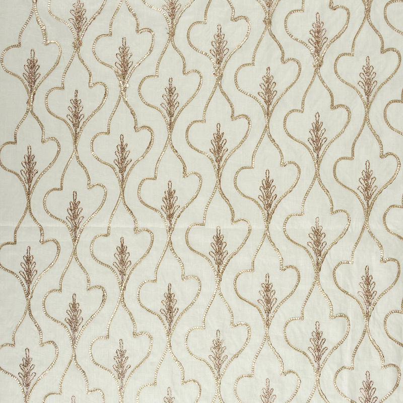 هندی لینن سرمه دوزی برگ کرم