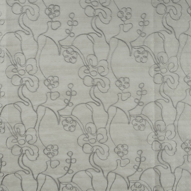 مانتویی وال خامه دوزی گل طوسی