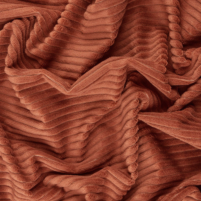 پاییزه مخمل کبریتی حوله ای آجری
