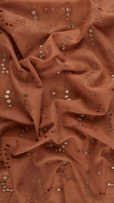 وال نخی خامه دوزی دیزاین 1214/1 آجری