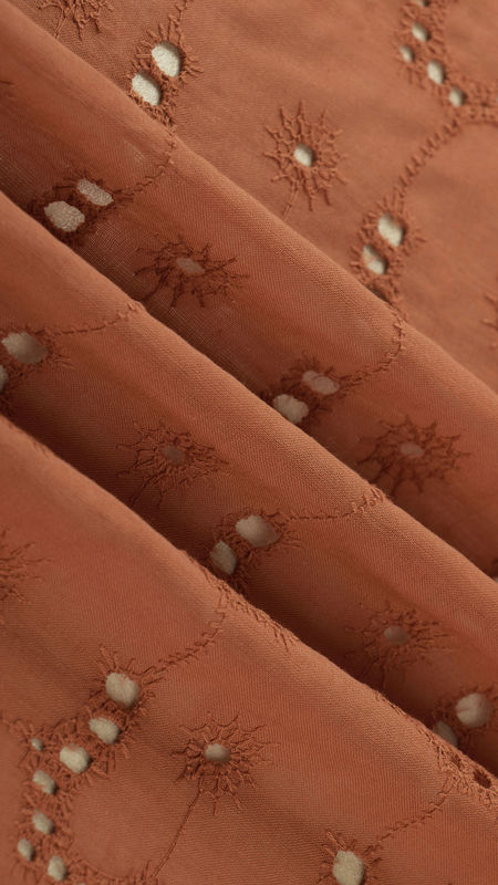 وال نخی خامه دوزی دیزاین 1214/1 آجری