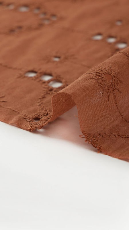 وال نخی خامه دوزی دیزاین 1214/1 آجری