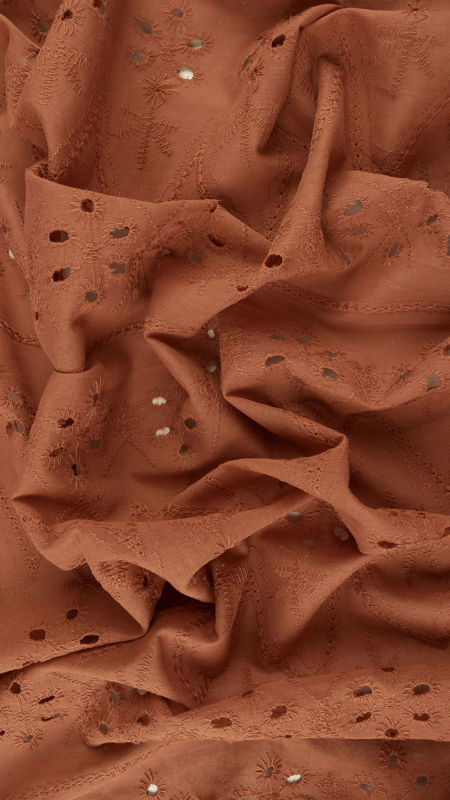 وال نخی خامه دوزی دیزاین 1214/2 آجری