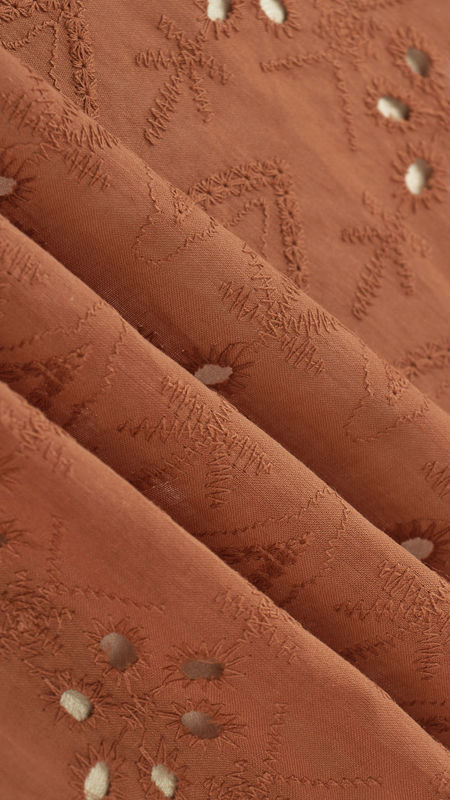 وال نخی خامه دوزی دیزاین 1214/2 آجری