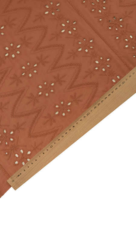 وال نخی خامه دوزی دیزاین 1214/2 آجری