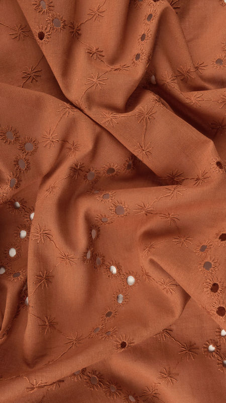 وال نخی خامه دوزی دیزاین 1214/4 آجری