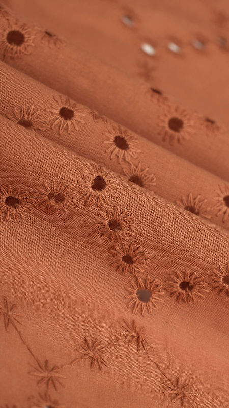 وال نخی خامه دوزی دیزاین 1214/4 آجری