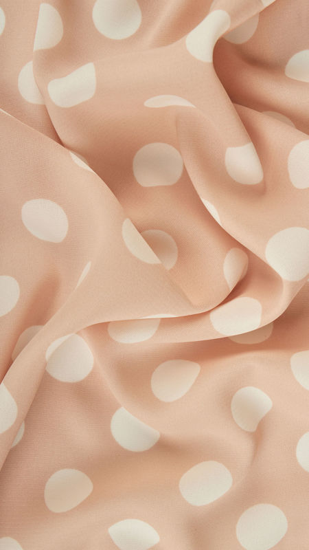 کرپ نخ خالدار صورتی