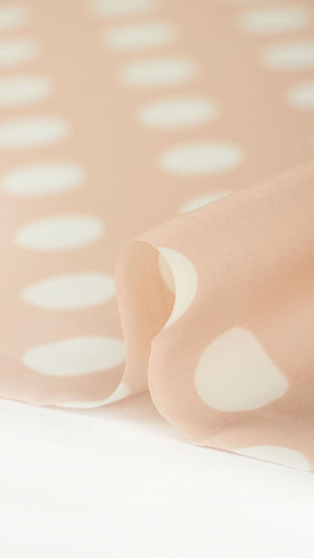 کرپ نخ خالدار صورتی