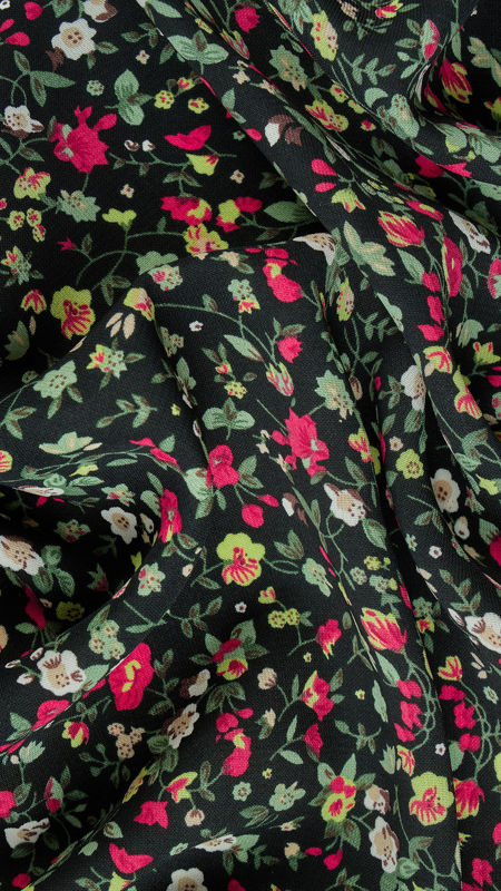 کرپ نخ گل ریز مشکی