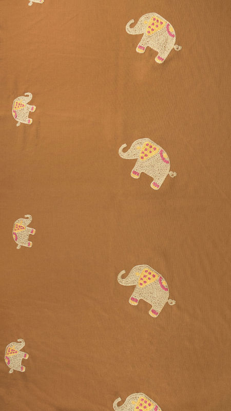 لینن خامه دوزی فیل2022 آجری