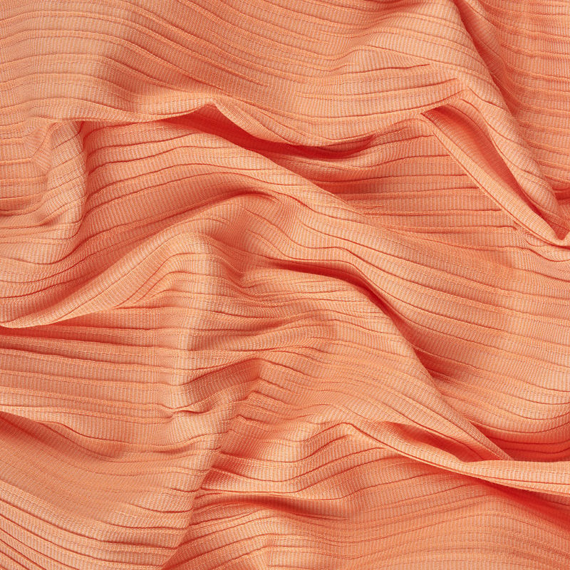 ژاکارد پلیسه خطی نارنجی