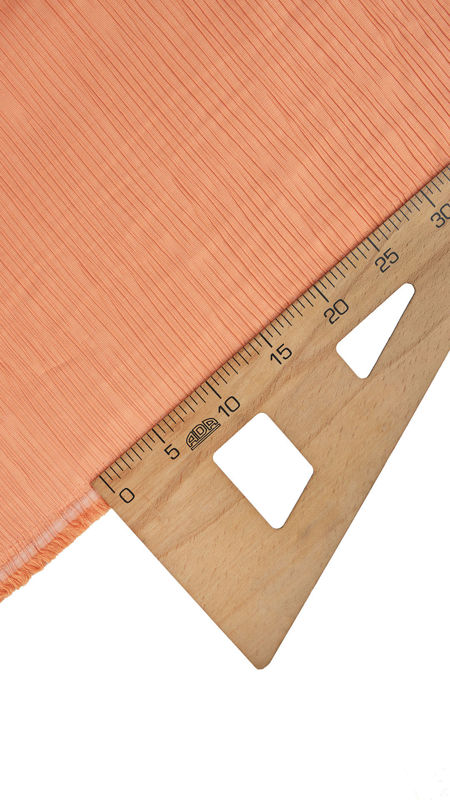 ژاکارد پلیسه خطی نارنجی