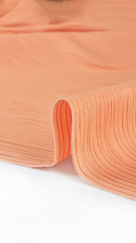 ژاکارد پلیسه خطی نارنجی