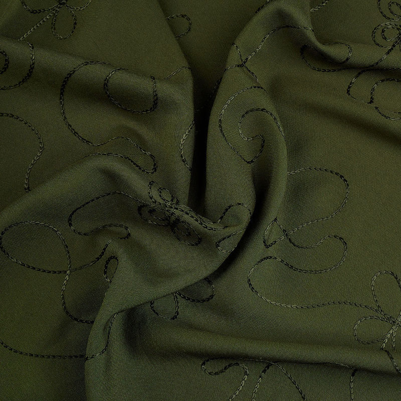 نخی  خامه دوزی گلدار 2023 سبز