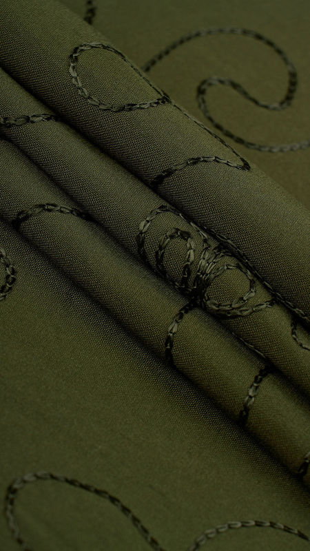 نخی  خامه دوزی گلدار 2023 سبز