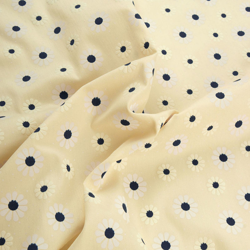 كتان نخ طرح آفتابگردان 020428 نباتي  رنگ