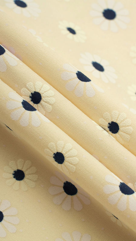 كتان نخ طرح آفتابگردان 020428 نباتي  رنگ