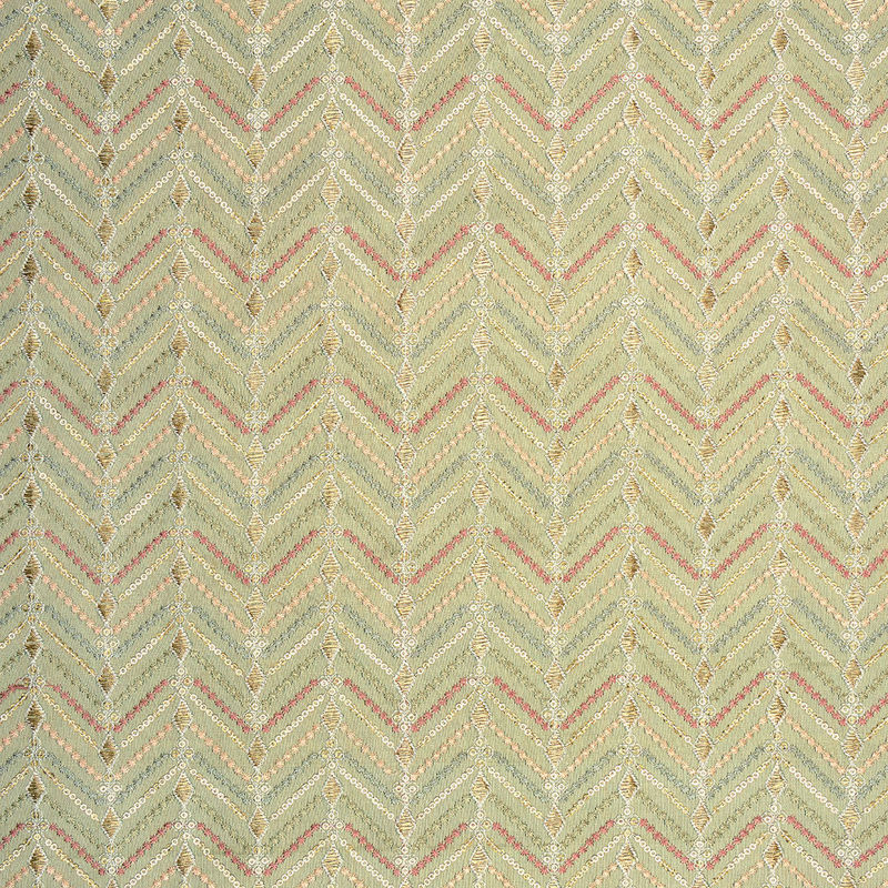 هندی تافته ابریشم گلدوزی020626/4 سدری  رنگ