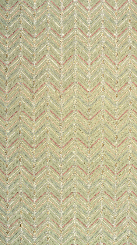 هندی تافته ابریشم گلدوزی020626/4 سدری  رنگ