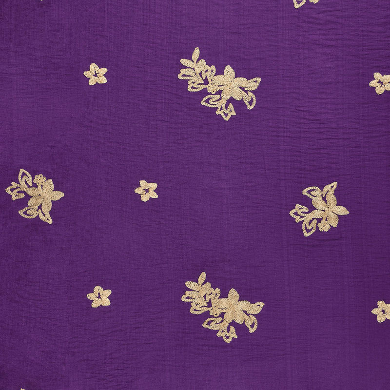 قواره بابوس خامه دوزی بوته ای بنفش _2متری