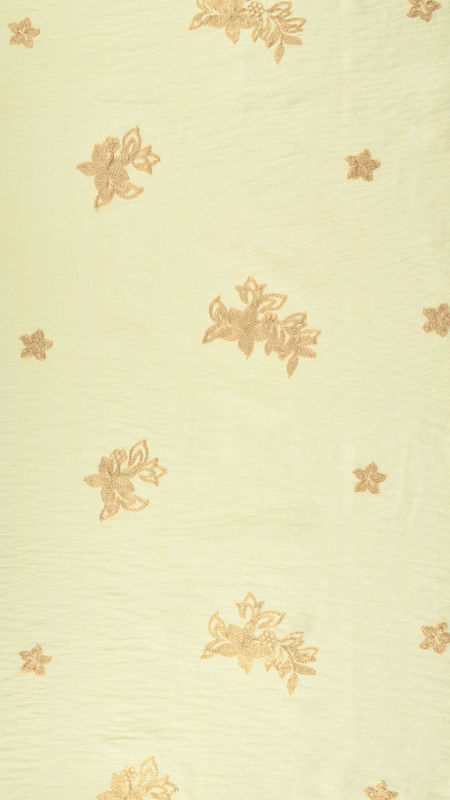 قواره بابوس خامه دوزی بوته ای لیمویی _2متری