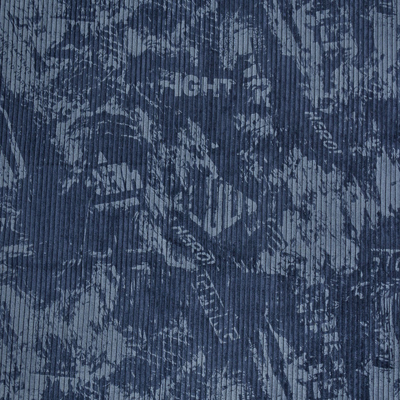 قواره پاییزه مخمل کبریتی طرح دار دیزاین 3 آبی درباری _2متری