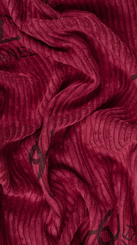 قواره پاییزه مخمل کبریتی طرح دار دیزاین 4 قرمز _2متری