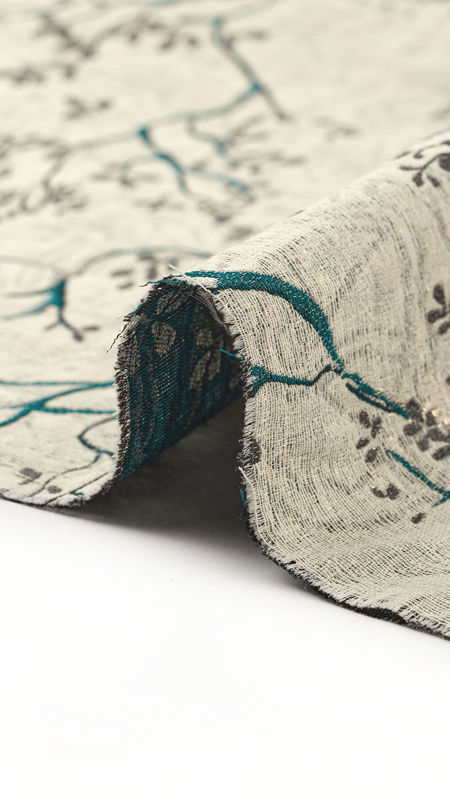 ژاکارد ترک گل درختی 030126 کله غازی رنگ