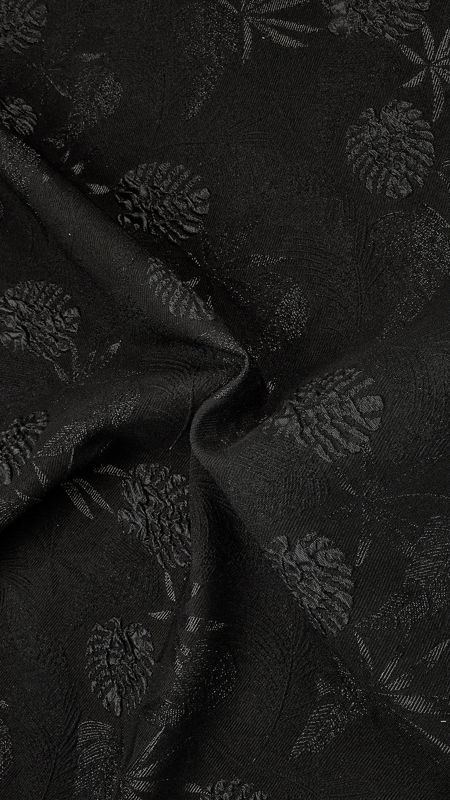 ژاکارد آستانا طرح هاوایی 030218 مشکی رنگ