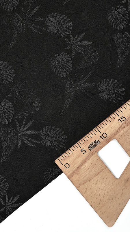 ژاکارد آستانا طرح هاوایی 030218 مشکی رنگ