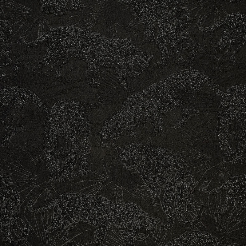 ژاکارد آستانه طرح تایگر 030218 مشکی رنگ