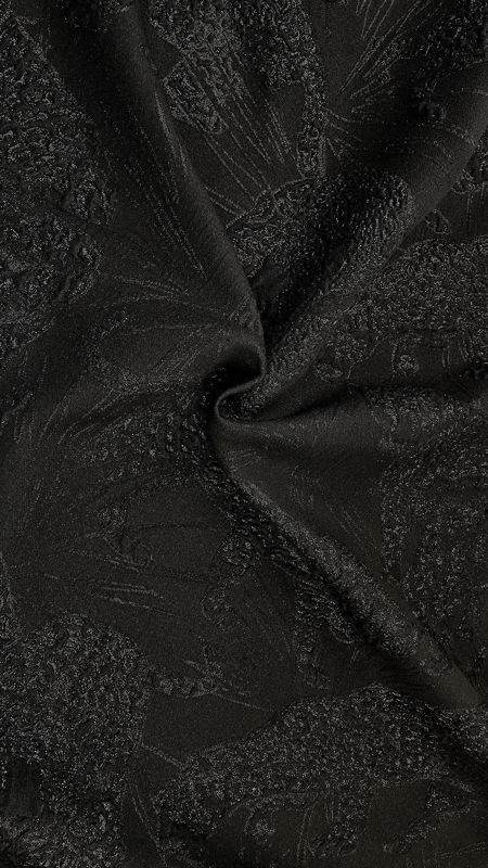 ژاکارد آستانه طرح تایگر 030218 مشکی رنگ