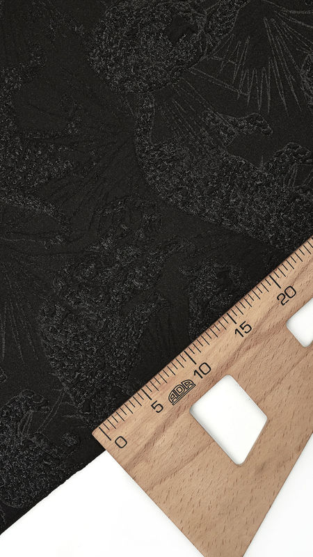 ژاکارد آستانه طرح تایگر 030218 مشکی رنگ