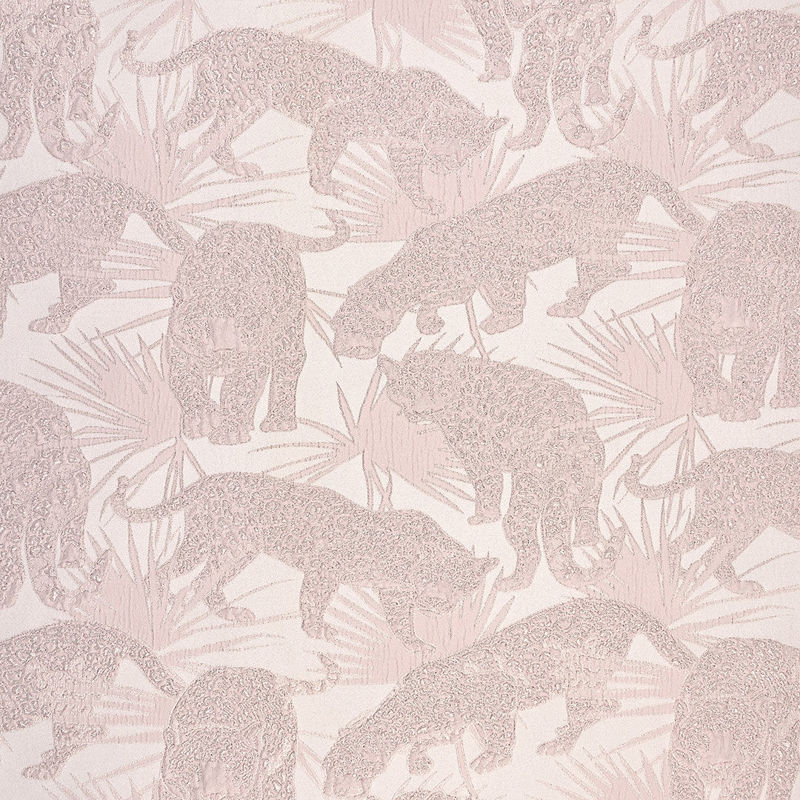 ژاکارد آستانه طرح تایگر 030218 صورتی رنگ