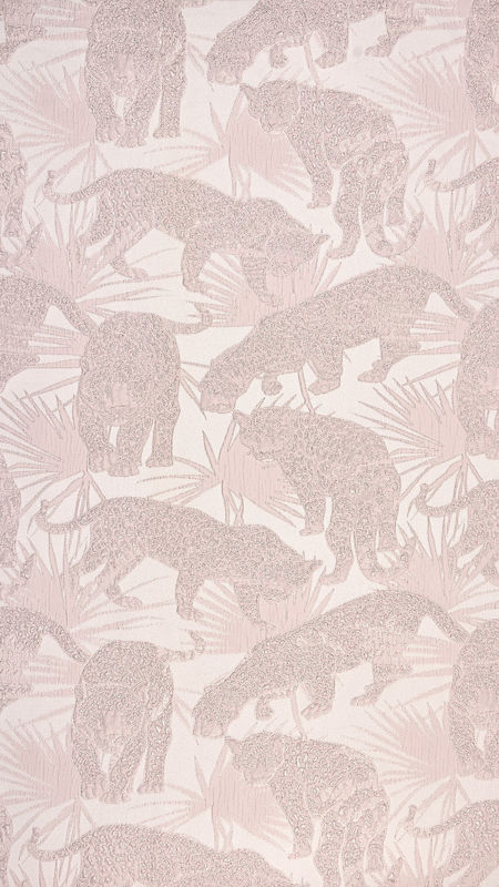 ژاکارد آستانه طرح تایگر 030218 صورتی رنگ