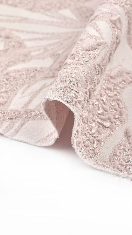 ژاکارد آستانه طرح تایگر 030218 صورتی رنگ